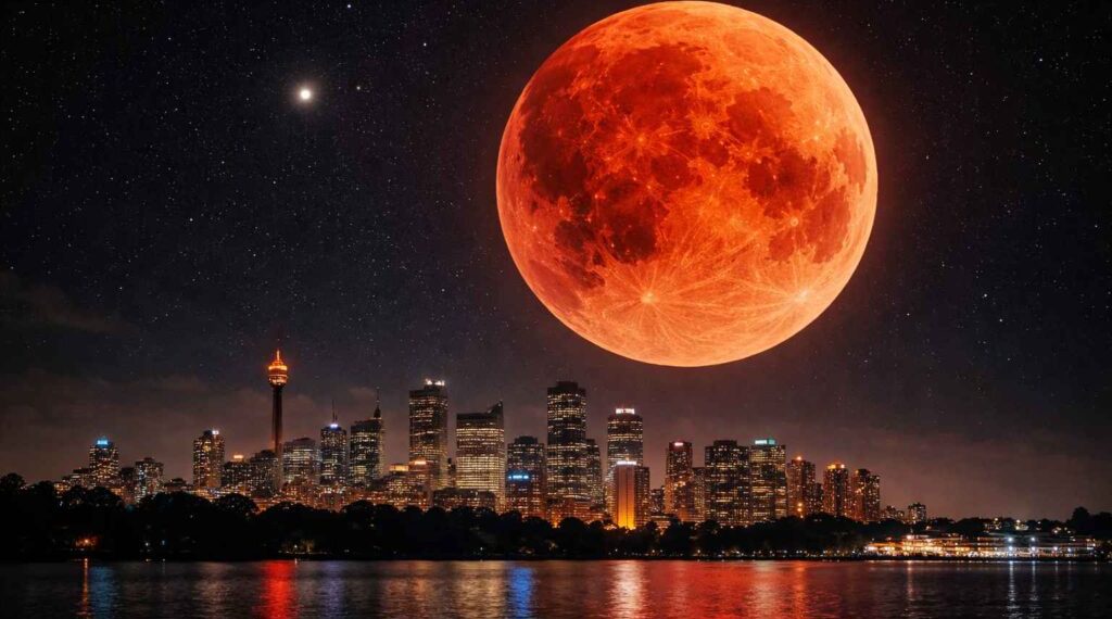 Тэнгэрт мандсан “Том улаан сар”